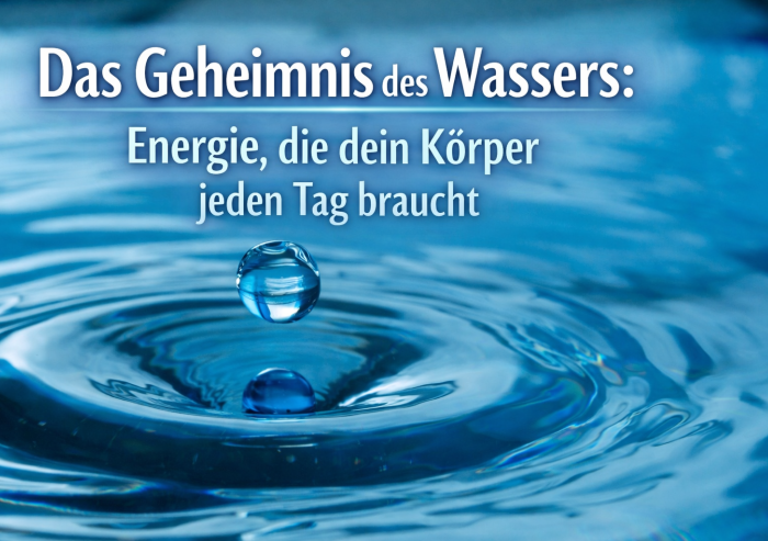 Das Geheimnis des Wassers: Energie, die dein K&ouml;rper jeden Tag braucht